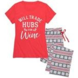 Women's Holiday His And Her Pajama Sets